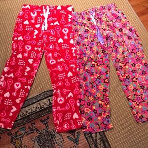 Colorful fleece  Pajama bottoms